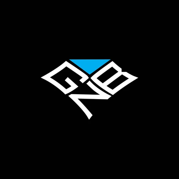 Gnb Letter Logo Vektor Design Gnb Einfaches Und Modernes Logo — Stockvektor