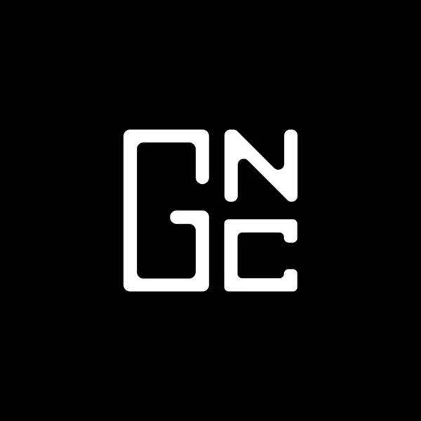Gnc 디자인 Gnc 간단하고 현대적인 Gnc 알파벳 디자인 — 스톡 벡터