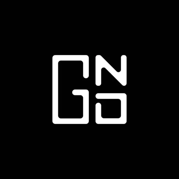 Gnd Lettera Logo Vettoriale Design Gnd Logo Semplice Moderno Gnd — Vettoriale Stock