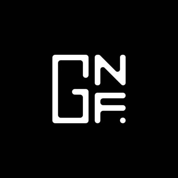 Gnf Lettera Logo Vettoriale Design Gnf Logo Semplice Moderno Gnf — Vettoriale Stock