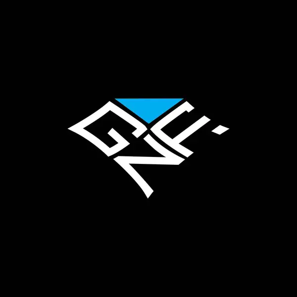 Gnfレターロゴベクターデザイン Gnfシンプルでモダンなロゴ Gnf 豪華なアルファベットデザイン — ストックベクタ