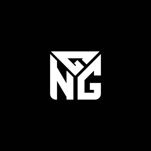Gng Letter Logo Vector Design Gng Simple Modern Logo Gng — Stock Vector