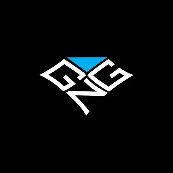 Gng 디자인 Gng 간단하고 현대적인 Gng 알파벳 디자인 — 스톡 벡터