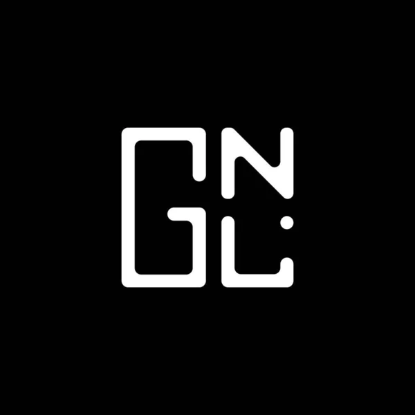 Gnl Lettera Logo Vettoriale Design Gnl Logo Semplice Moderno Gnl — Vettoriale Stock