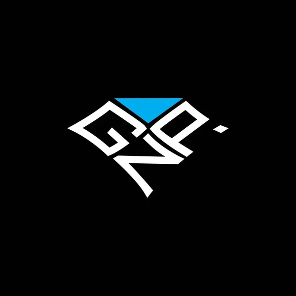 Gnpレターロゴベクターデザイン Gnpシンプルでモダンなロゴ Gnp 豪華なアルファベットデザイン — ストックベクタ