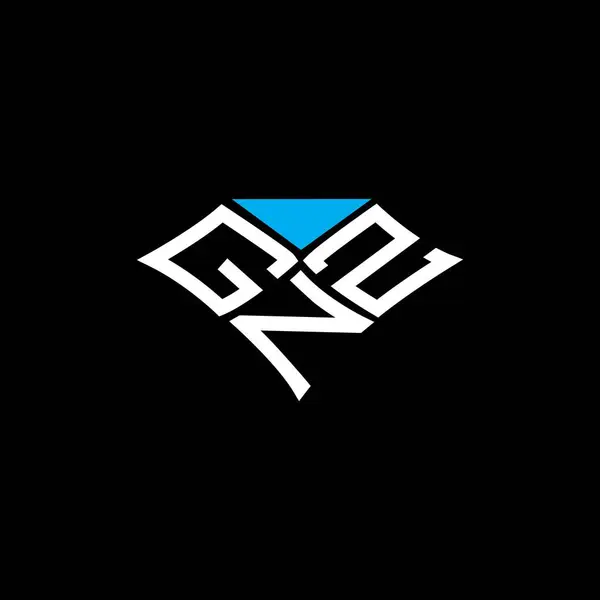 Gnz Logo Vector Design Gnz Eenvoudig Modern Logo Gnz Luxe — Stockvector