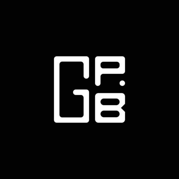 Gpb Bokstav Logotyp Vektor Design Gpb Enkel Och Modern Logotyp — Stock vektor