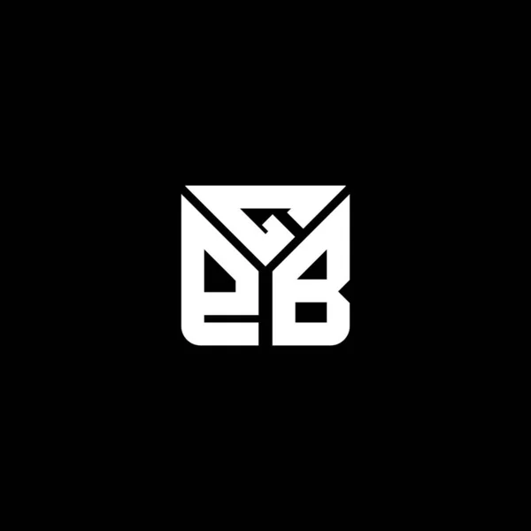 Gpb Letter Logo Vector Design Gpb Simple Modern Logo Gpb — Stock Vector