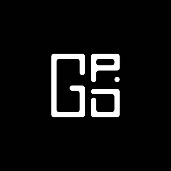 Gpd Letter Logo Vector Design Gpd Simple Modern Logo Gpd — Stock Vector