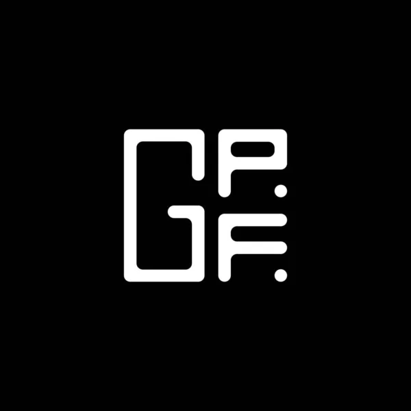 Diseño Vectorial Del Logotipo Letra Gpf Logotipo Simple Moderno Gpf — Vector de stock