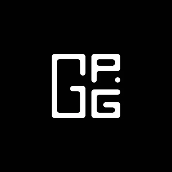 Gpg 디자인 Gpg 간단하고 현대적인 Gpg 호화스러운 알파벳 디자인 — 스톡 벡터