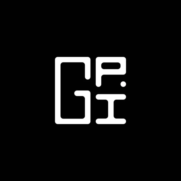 Gpi Літери Логотипу Векторний Дизайн Gpi Простий Сучасний Логотип Gpi — стоковий вектор