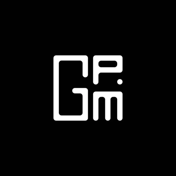 Gpm Bokstäver Logotyp Vektor Design Gpm Enkel Och Modern Logotyp — Stock vektor