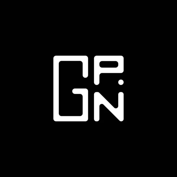 Gpn Harfi Logo Vektör Tasarımı Gpn Basit Modern Logo Gpn — Stok Vektör