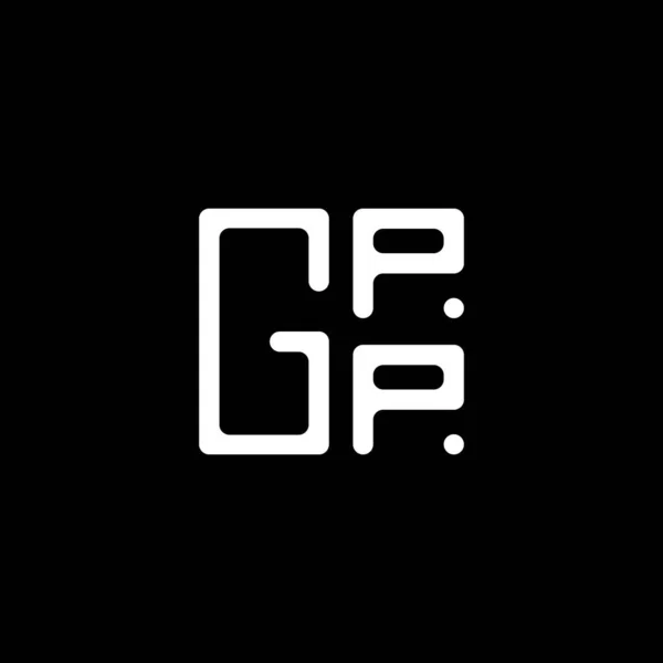 Gpp Буква Векторный Дизайн Логотипа Gpp Простой Современный Логотип Роскошный — стоковый вектор