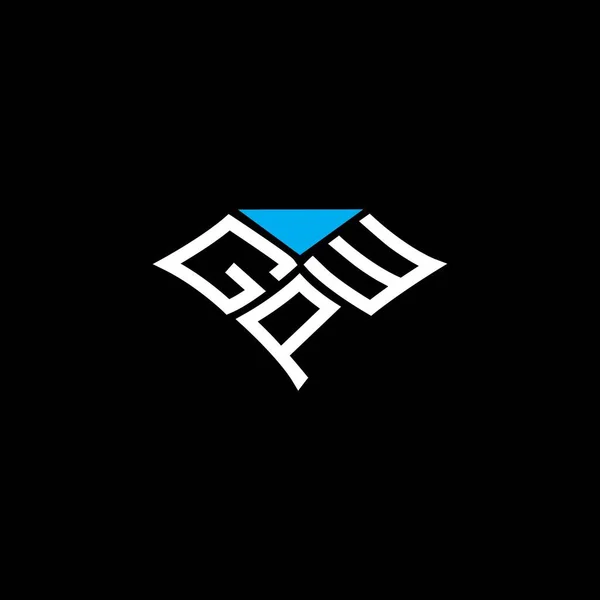 Gpw Lettera Logo Vettoriale Design Gpw Logo Semplice Moderno Gpw — Vettoriale Stock