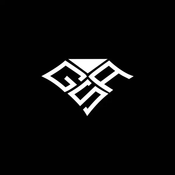 Gsa字母标志矢量设计 Gsa简单而现代的标志 Gsa豪华字母设计 — 图库矢量图片