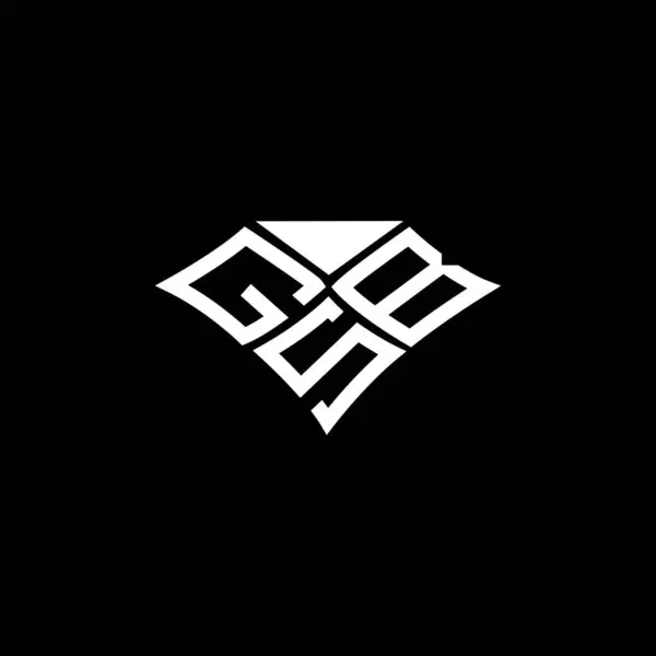 Gsb 디자인 Gsb 간단하고 현대적인 Gsb 호화스러운 알파벳 디자인 — 스톡 벡터