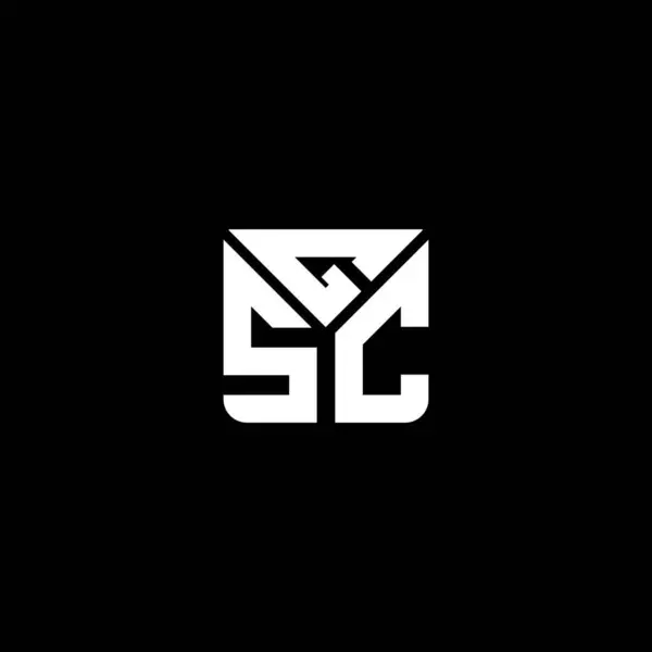 Diseño Del Vector Del Logotipo Letra Gsc Logotipo Simple Moderno — Archivo Imágenes Vectoriales