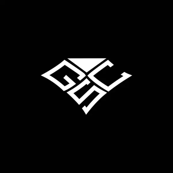 Desain Logo Vektor Gsc Sederhana Dan Logo Modern Desain Alfabet - Stok Vektor