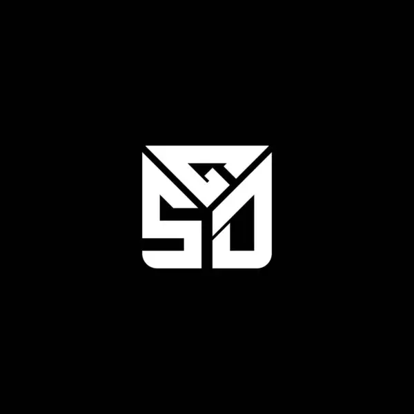 Logo Literowe Gsd Wektor Projektu Gsd Proste Nowoczesne Logo Luksusowy — Wektor stockowy