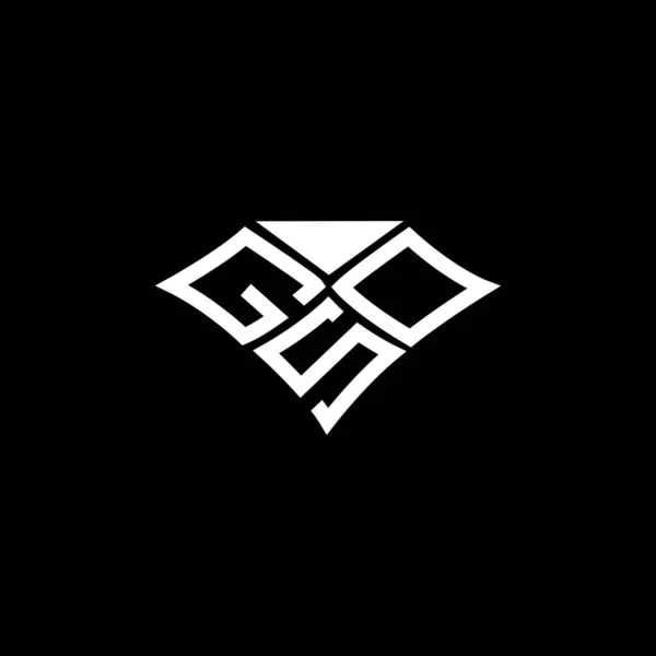 Gsd 디자인 Gsd 간단하고 현대적인 Gsd 호화스러운 알파벳 디자인 — 스톡 벡터