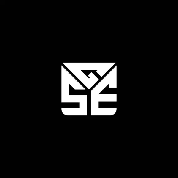 Gse Letter Logo Vector Design Gse Simple Modern Logo Gse — Stock Vector