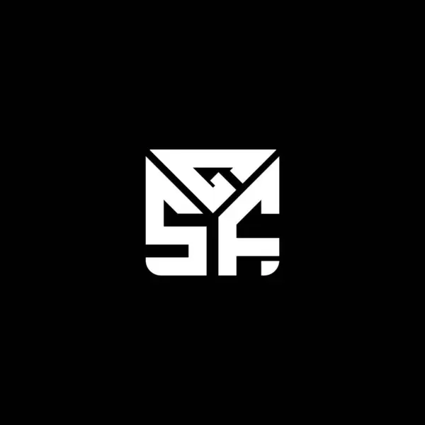 Векторный Дизайн Логотипа Простой Современный Логотип Роскошный Алфавит Gsf — стоковый вектор