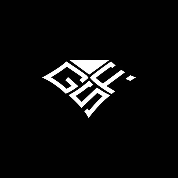 Gsf Harfi Logo Vektör Tasarımı Gsf Basit Modern Logo Gsf — Stok Vektör