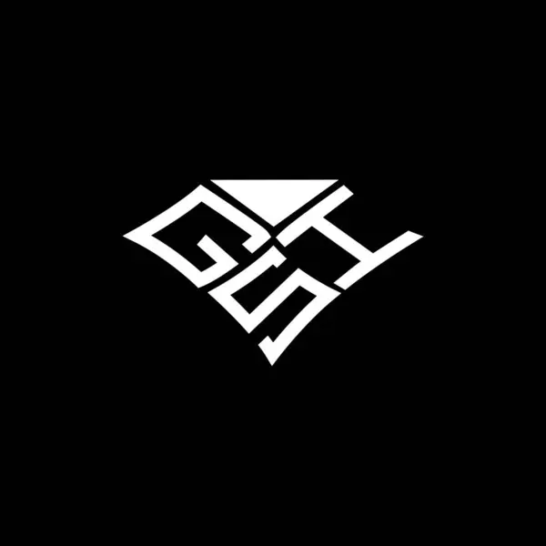 Desain Logo Vektor Gsi Logo Sederhana Dan Modern Gsi Desain - Stok Vektor