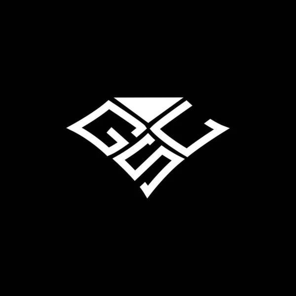 Gsl 디자인 Gsl 현대적인 Gsl 호화스러운 알파벳 디자인 — 스톡 벡터