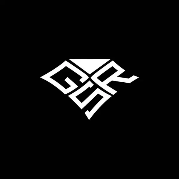 Design Vectorial Litere Gsr Logo Gsr Simplu Modern Gsr Design — Vector de stoc