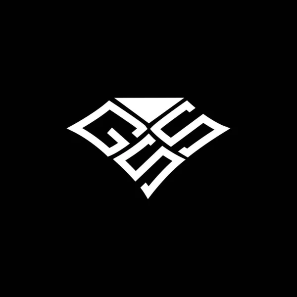 Projekt Wektora Listu Gss Proste Nowoczesne Logo Gss Luksusowy Projekt — Wektor stockowy