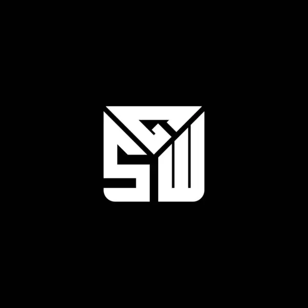 Gsw Letter Logo Vector Design Gsw Eenvoudig Modern Logo Gsw — Stockvector