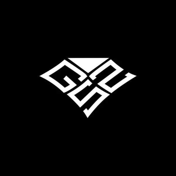 Design Vectorial Litere Gsz Logo Gsz Simplu Modern Gsz Design — Vector de stoc