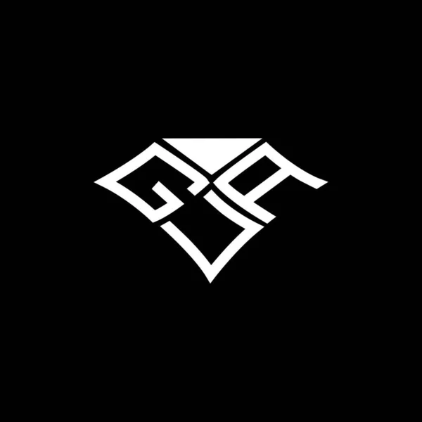 Gua Litera Logo Wektor Projektu Gua Proste Nowoczesne Logo Gua — Wektor stockowy