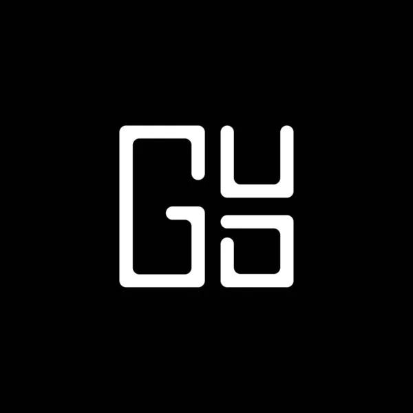 Logo Gud Litery Wektor Projektu Gud Proste Nowoczesne Logo Gud — Wektor stockowy