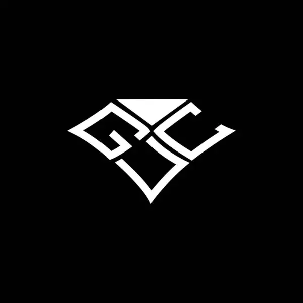 Guc 디자인 Guc 간단하고 현대적인 Guc 호화스러운 알파벳 디자인 — 스톡 벡터