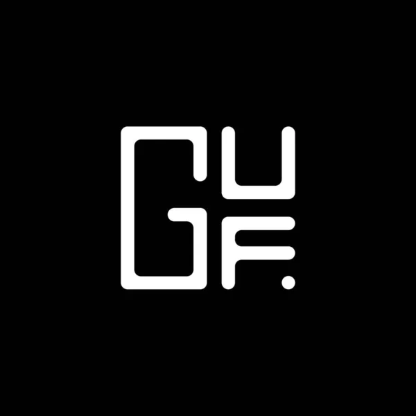 Guf字母标识矢量设计 Guf简单而现代的标识 Guf豪华字母表设计 — 图库矢量图片