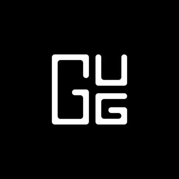 Gug文字ロゴベクターデザイン Gugシンプルでモダンなロゴ Gug豪華なアルファベットデザイン — ストックベクタ