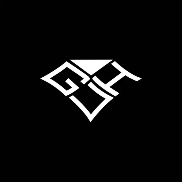 Guh Lettre Logo Vectoriel Design Guh Logo Simple Moderne Guh — Image vectorielle