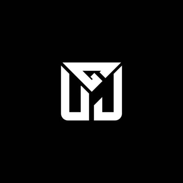 Guj Letter Logo Vector Design Guj Απλό Και Μοντέρνο Λογότυπο — Διανυσματικό Αρχείο