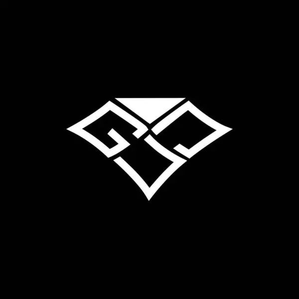 Логотип Літери Гуж Векторний Дизайн Простий Сучасний Логотип Гуж Guj — стоковий вектор