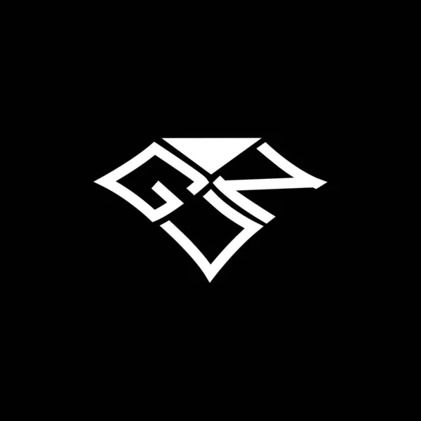 Gun Letter Logo Vektordesign Gun Einfaches Und Modernes Logo Luxuriöses — Stockvektor