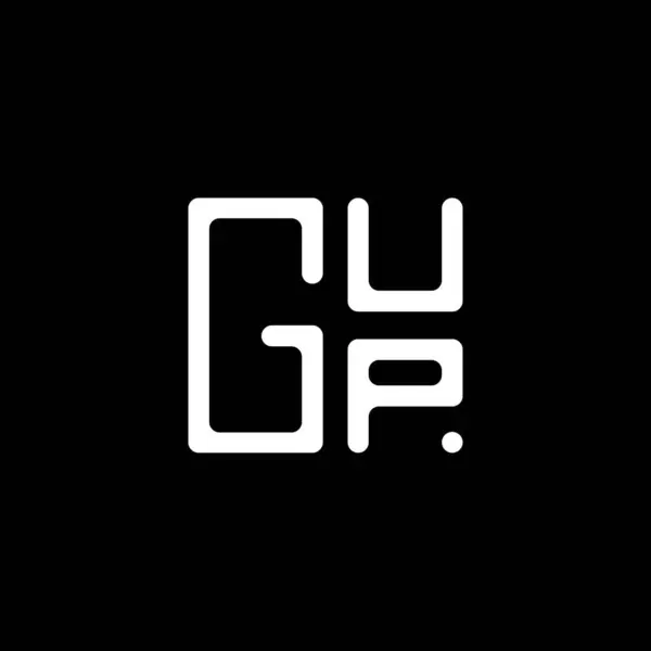 Gup Brev Logotyp Vektor Design Gup Enkel Och Modern Logotyp — Stock vektor