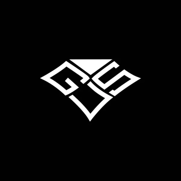 Diseño Del Vector Del Logotipo Letra Gus Logotipo Simple Moderno — Archivo Imágenes Vectoriales