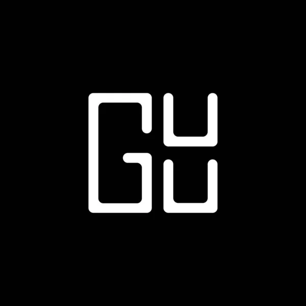 Guu Letter Logo Vektordesign Guu Einfaches Und Modernes Logo Guu — Stockvektor