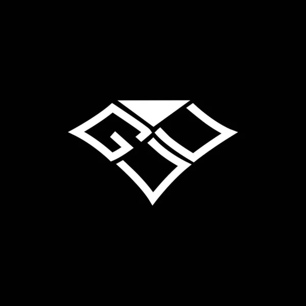 Guu Lettre Logo Vectoriel Design Guu Logo Simple Moderne Guu — Image vectorielle