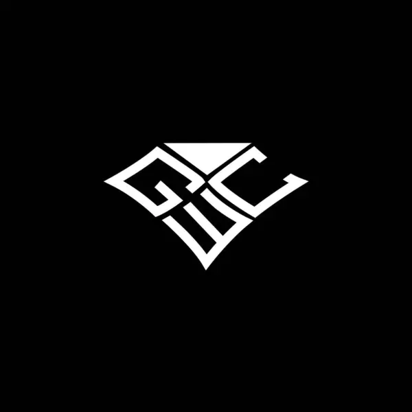 Gwc Lettre Logo Vectoriel Design Gwc Logo Simple Moderne Gwc — Image vectorielle