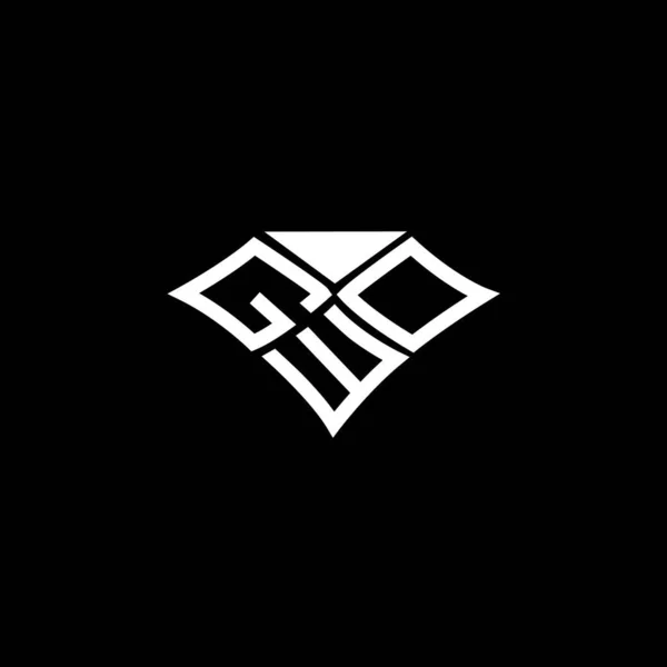 Gwd字母标志矢量设计 Gwd简单而现代的标志 Gwd豪华字母设计 — 图库矢量图片